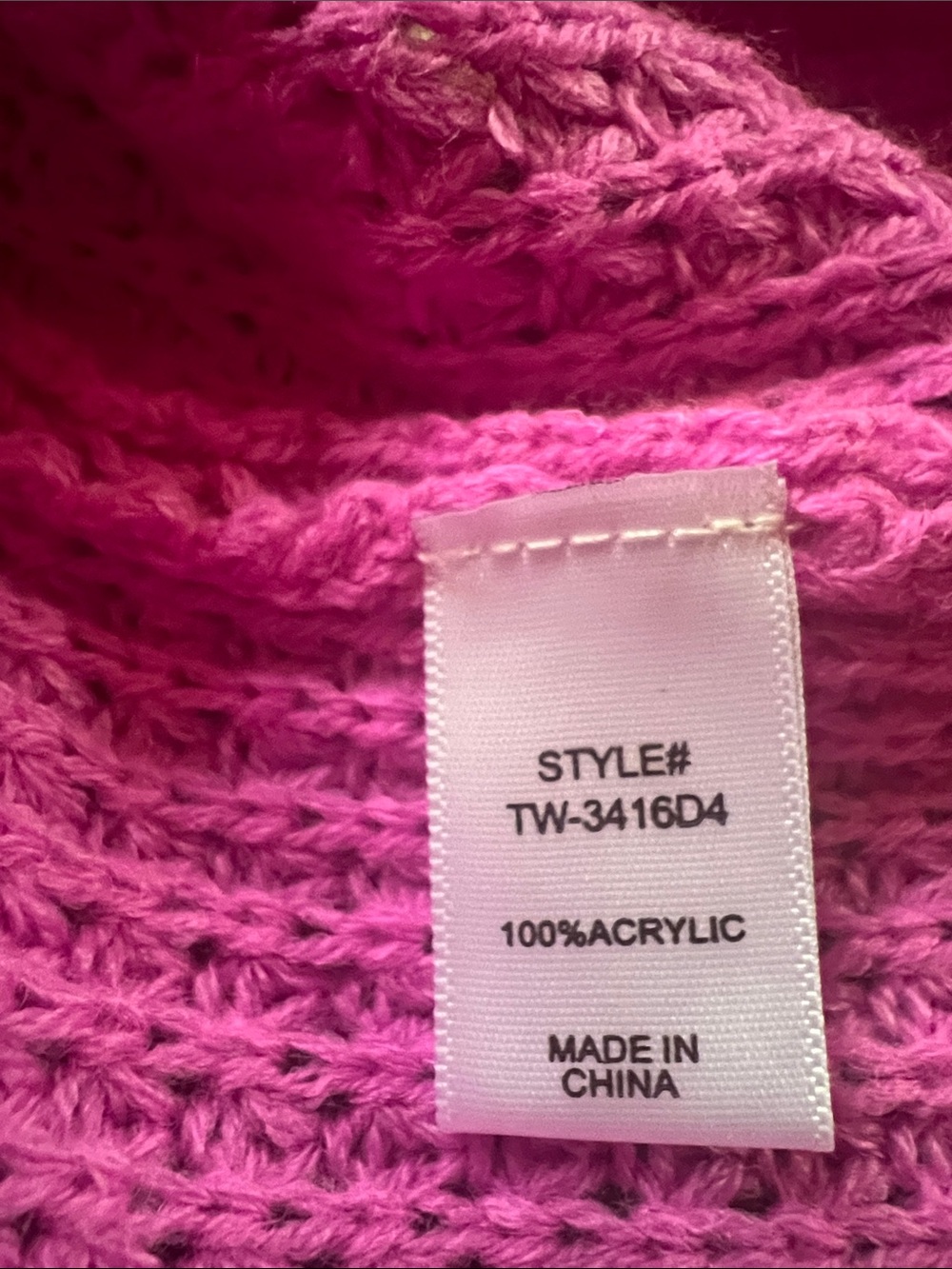 Zenana bright mauve waffle sweater - Picture 3 of 3